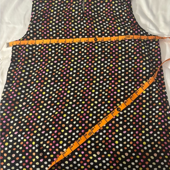 Kasper| Kasper  colorful sleeveless polka-dot blouse size L - Picture 12 of 16